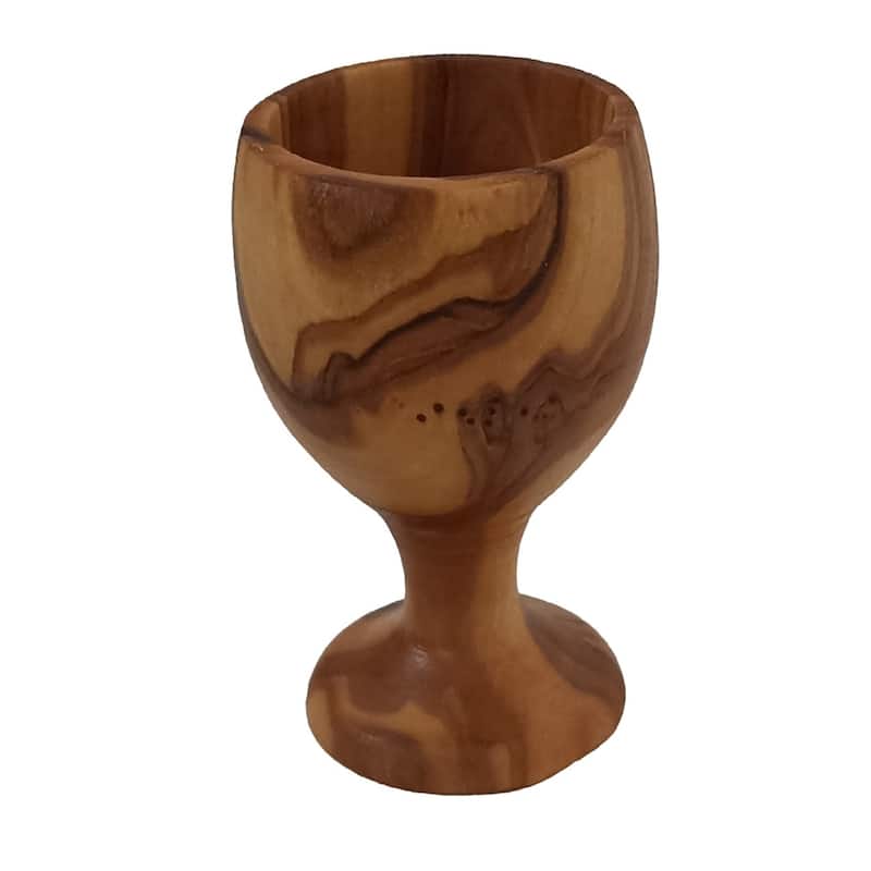 Egg Cup 7 cm Olive Wood Natural