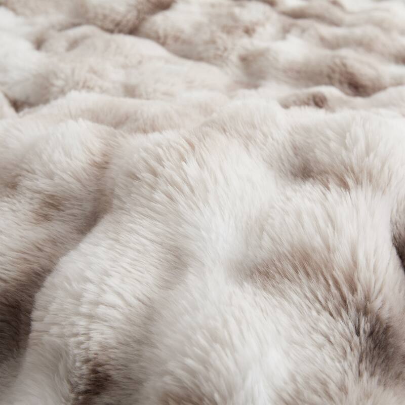 Dual-Side Fluffy Soft Comforter Set, Winter Plush Fuzzy Bedding Set