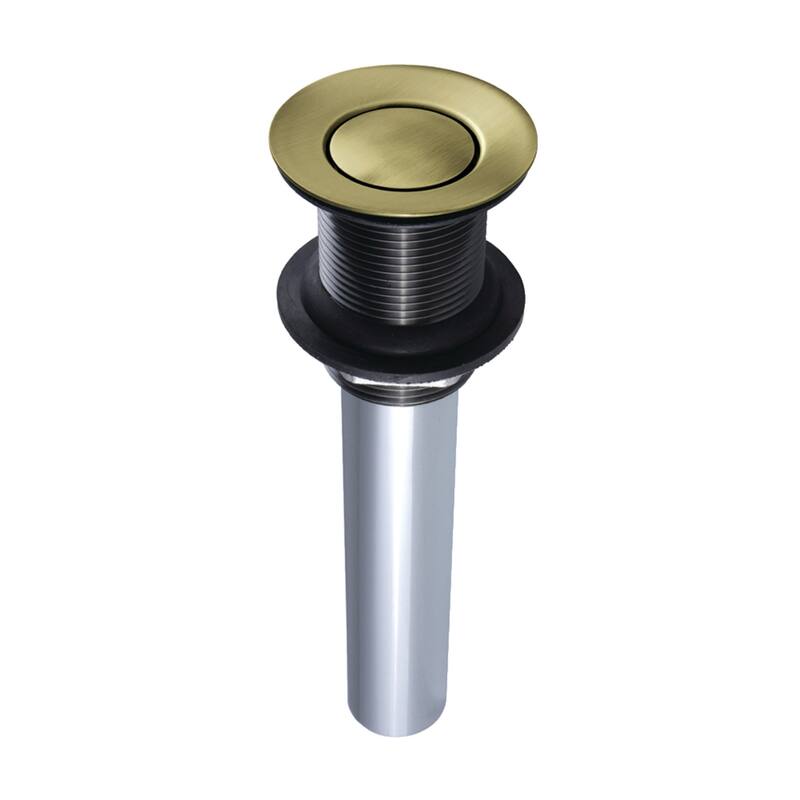 Trimscape Push Pop-Up Drain without Overflow - Antique Brass