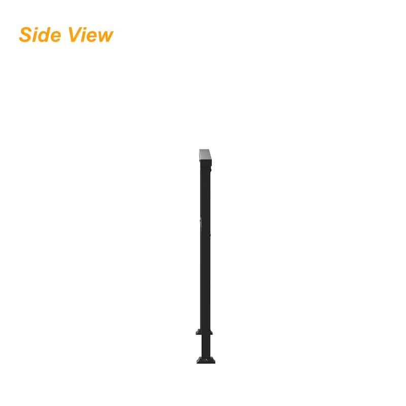 Wrought Iron Stair Handrail WeatherResistant Railing Home Garden Porch