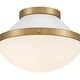 preview thumbnail 8 of 9, Crystorama Lighting Group XAN-8001 Xander 12" Wide Flush Mount Bowl