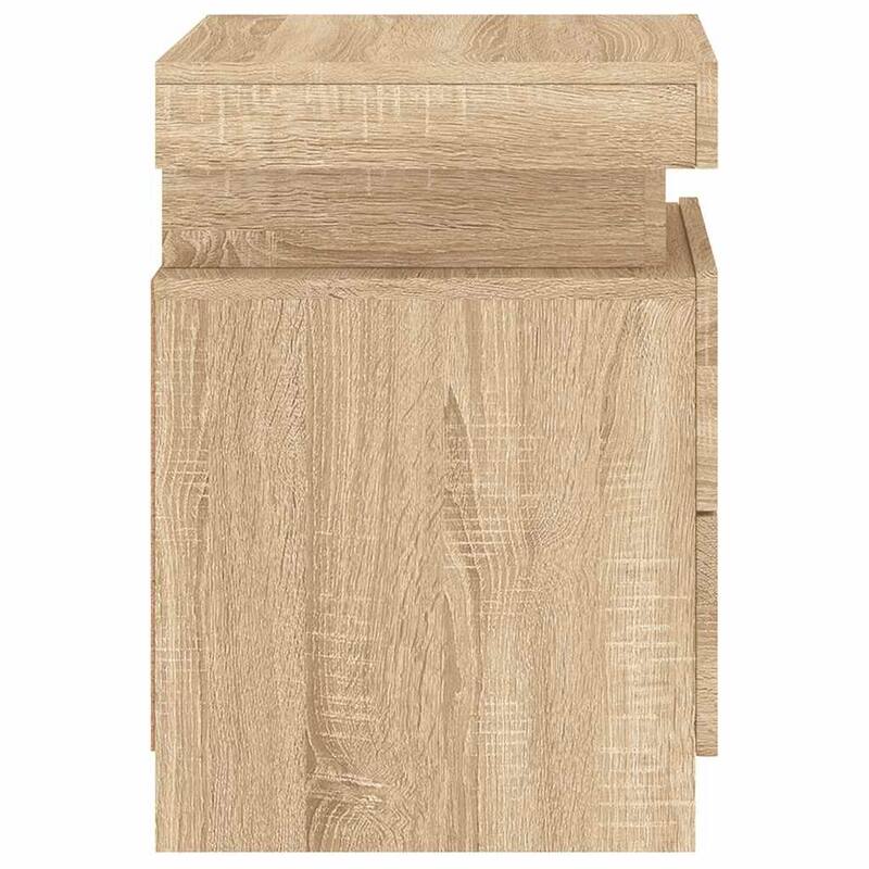 vidaXL Bedside Cabinet Engineered wood Standard Bedside Cabinet