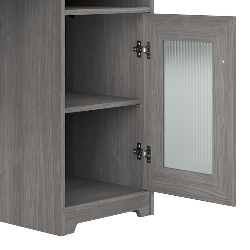 Bush Furniture Cabot Desk Return with Storage for Home Office Desk