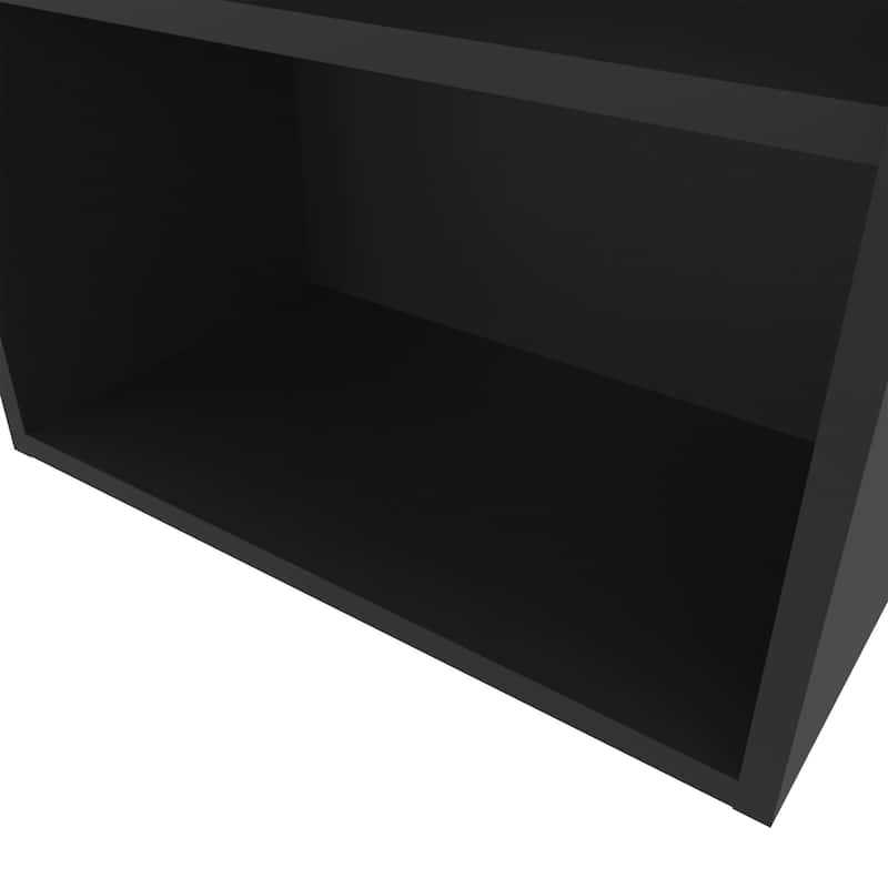 Guadalupe Wall Cabinet in Melamine with Open Storage