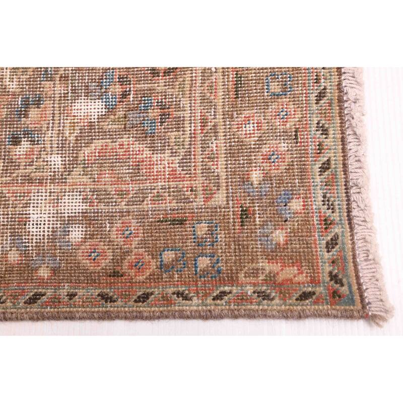 ECARPETGALLERY Hand-knotted Antalya Vintage Dark Copper Wool Rug - 6'5 x 9'4