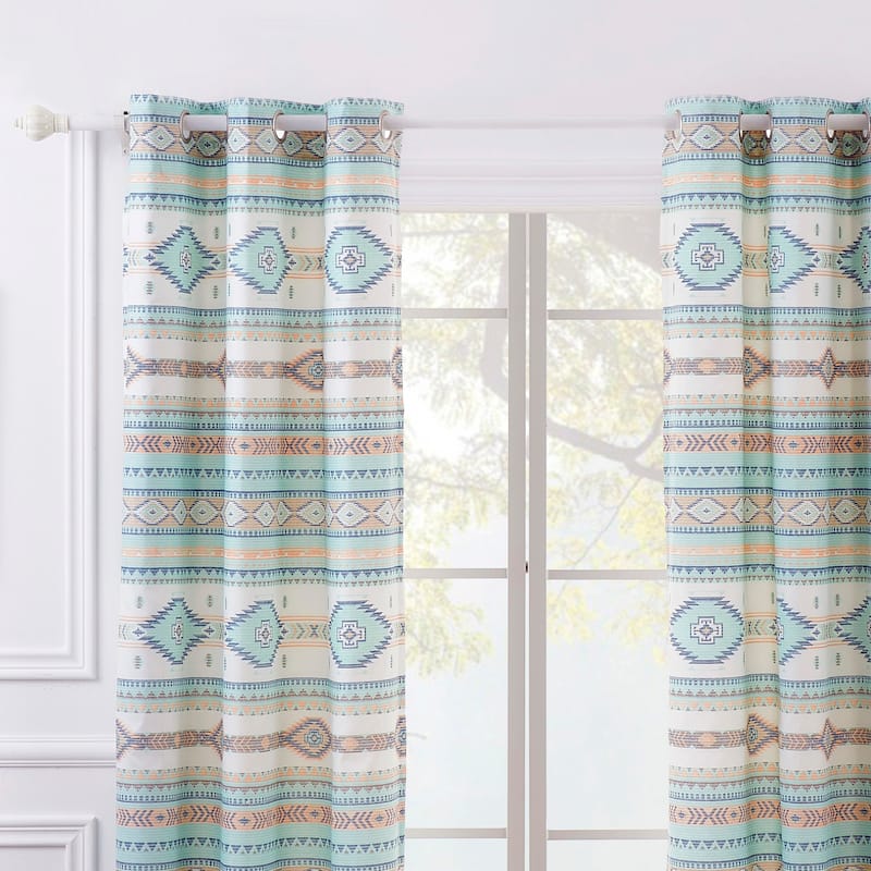 The Curated Nomad San Carlos Grommet-top Curtain Panels (Set of 2)