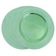 preview thumbnail 7 of 37, Charger Plates With Classic Design (Set of 4) Pistachio - 4 Piece