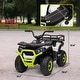 preview thumbnail 20 of 24, Qaba 12V Kids ATV, 4 Wheeler Quad, 3.7Mph Battery Powered Ride on Car with 4 Suspension Wheels, Storage Basket, LED Lights