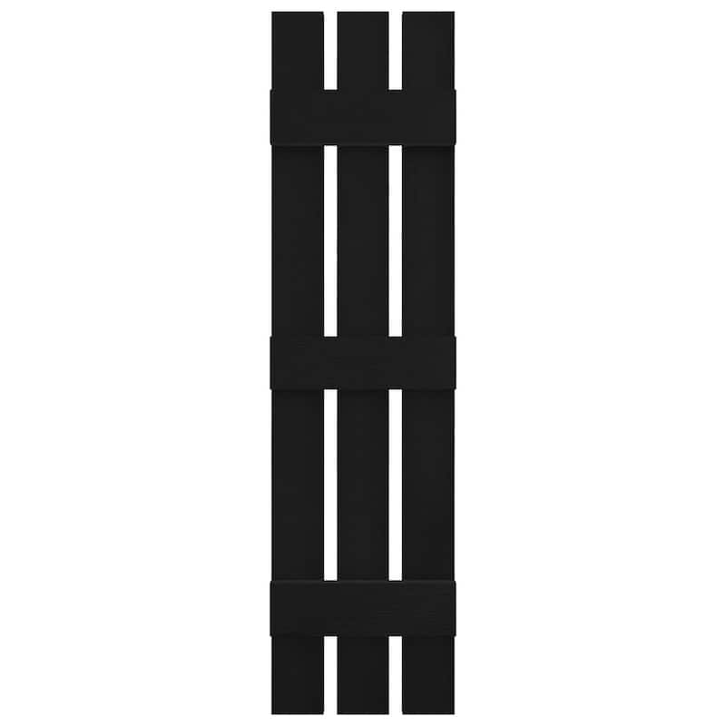 Builders Edge, Standard Three Board Spaced, Board-n-Batten Shutters, Includes Matching Installation Spikes (Per Pair)
