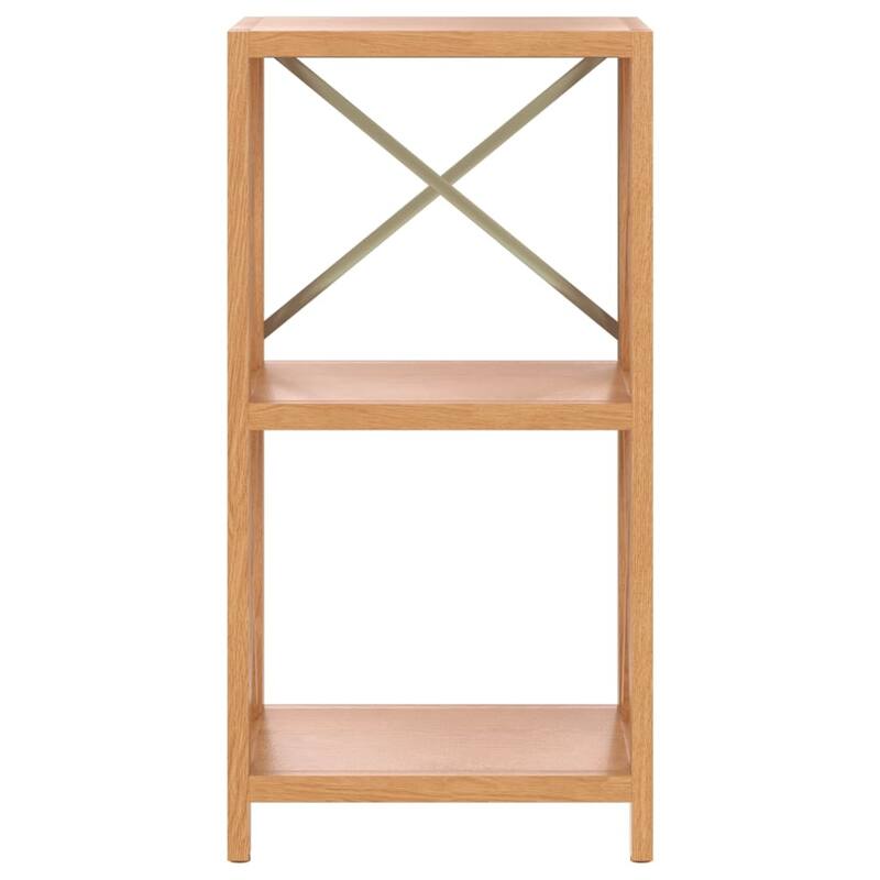 vidaXL 4-Tier Shelf 6.7"x11.8"x44.1" Solid Wood Oak