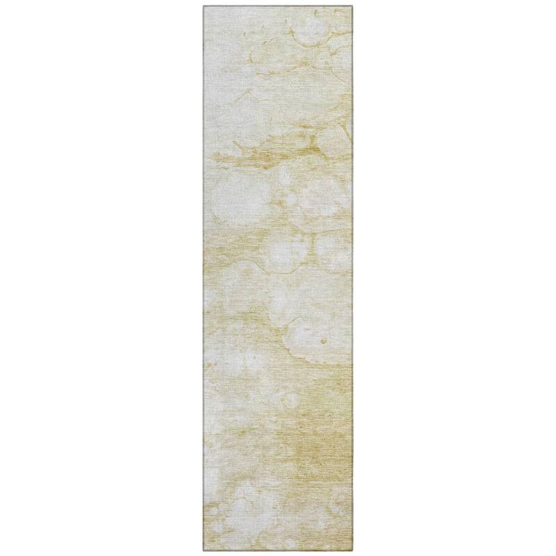 Machine Washable Indoor/ Outdoor Chantille Abstract Modern Rug