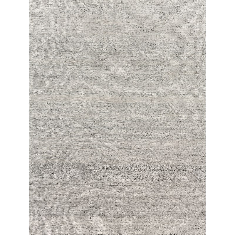 EXQUISITE RUGS Rhodes Hand-loomed PET yarn Black Area Rug.