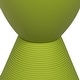 preview thumbnail 74 of 143, Boyd Round Side Table with Ribbed Design Base - Accent Hourglass End Table with Removable Lid for Living Room & Bedroom