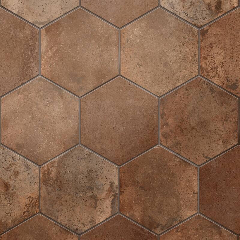 Merola Tile Archai Hex Bold 9-1/8" x 10-1/2" Porcelain Floor and Wall Tile