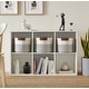 preview thumbnail 49 of 48, 3 Pack Woven Cotton Rope Shelf Storage Basket with Leather Handles, Baby Nursery Storage Bin Organizers, Closet Shelf Storage