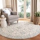 preview thumbnail 10 of 48, SAFAVIEH Handmade Dip Dye Nicki Floral Wool Rug 3' Round - Blue/Ivory - Round