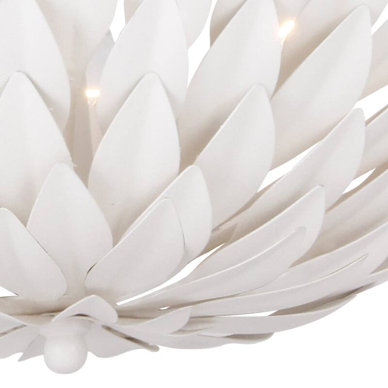 Broche 4 Light Matte White Ceiling Mount - 16'' W x 6.25'' H
