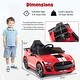 preview thumbnail 27 of 30, Gymax 12V Kids Ride on Car Licensed Ford Mustang Shelby GT500 w/