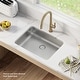 preview thumbnail 47 of 87, KRAUS Dex Stainless Steel Single Bowl Undermount Kitchen Bar Sink