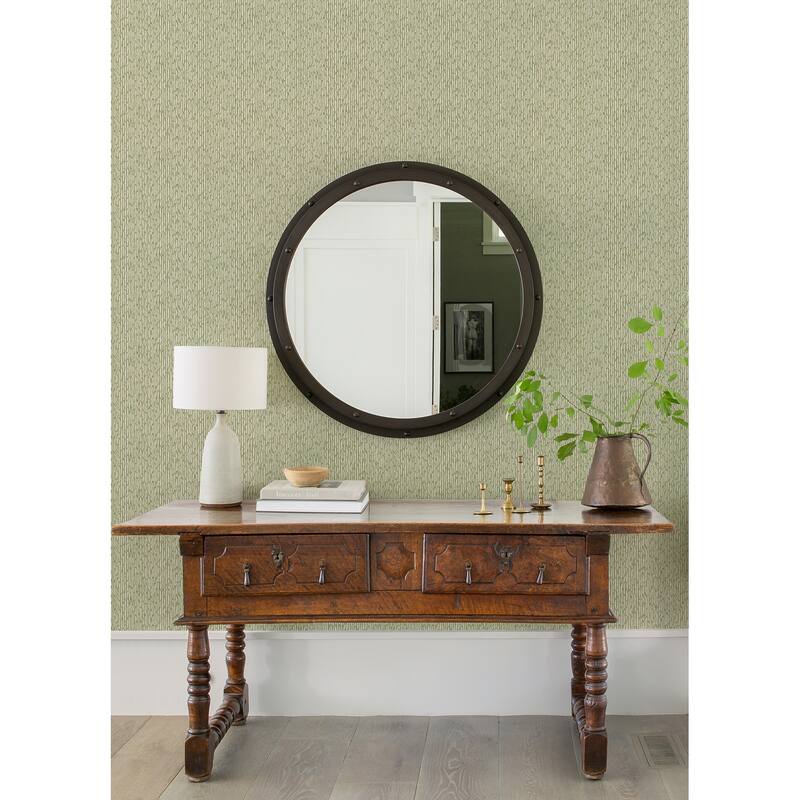 A-Street Prints Mackintosh Green Textural Wallpaper