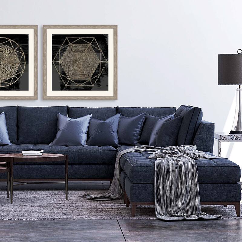 Woven Dreams II Framed Art Giclee Under Glass - Black