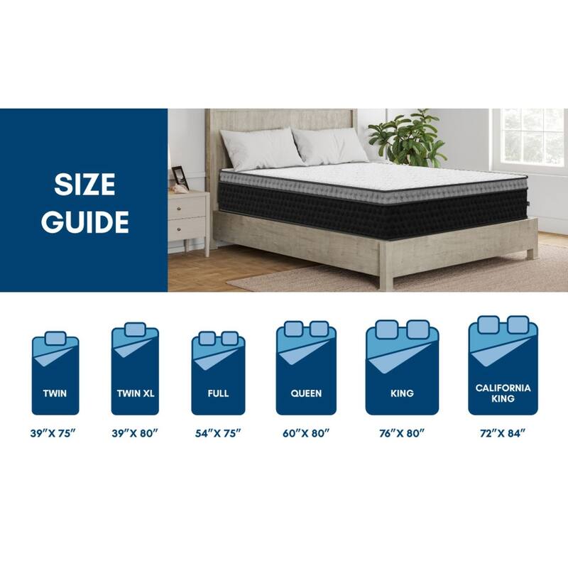 Veracool Lux, 14-Inch, Cool Hybrid Mattress with Copper Infused Memory Foam, CertiPUR US and Greenguard Gold Certified