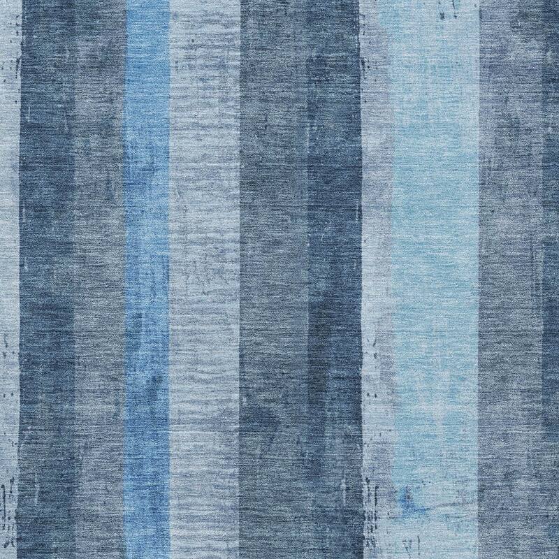 HomeRoots Striped Transitional Rectangle Outdoor Rug