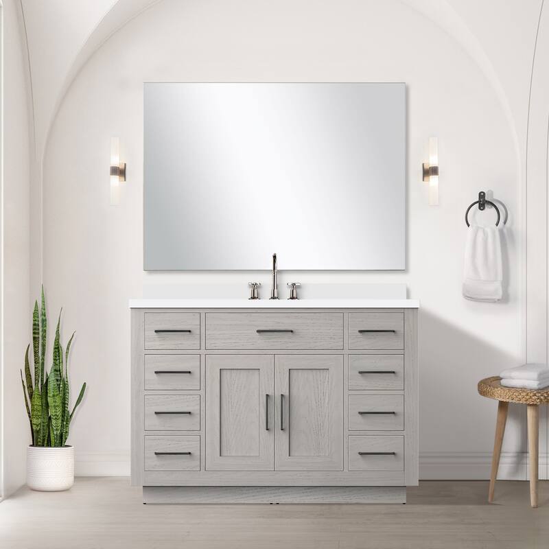 Abbey Bath Vanity with Quartz Top, Sink and Faucet