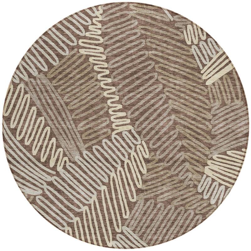 HomeRoots Floral Transitional Rectangle Outdoor Rug