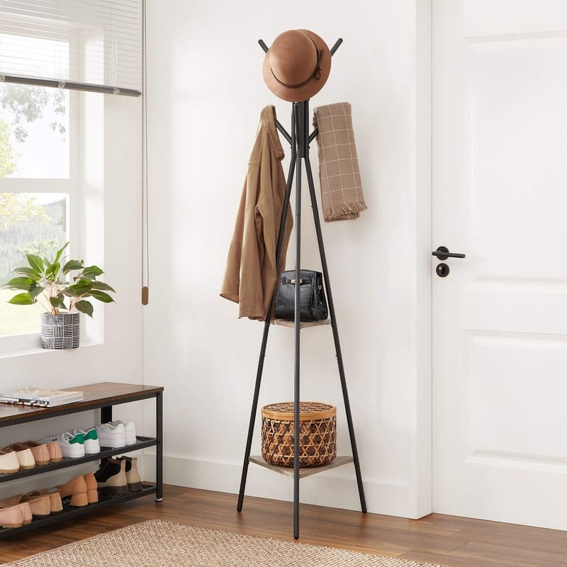 Coat Hanger Stand - 19.5"D x 19.5"W x 70.5"H
