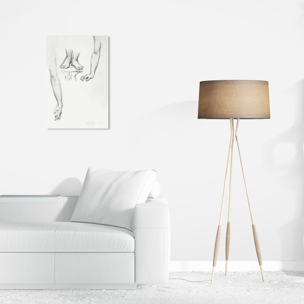 Wynwood Studio Canvas Classic and Figurative Arms and Feet of Venus Black and Antique White Traditional Wall Art Canvas Print