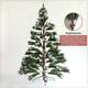 7.5 ft Christmas Tree Flocked Pine Needle Tree with Cones - Bed Bath ...