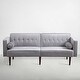 preview thumbnail 8 of 20, Modern Style Upholstered Velvet Sofa Couch for Living Room in Teal - 79'' W X 33'