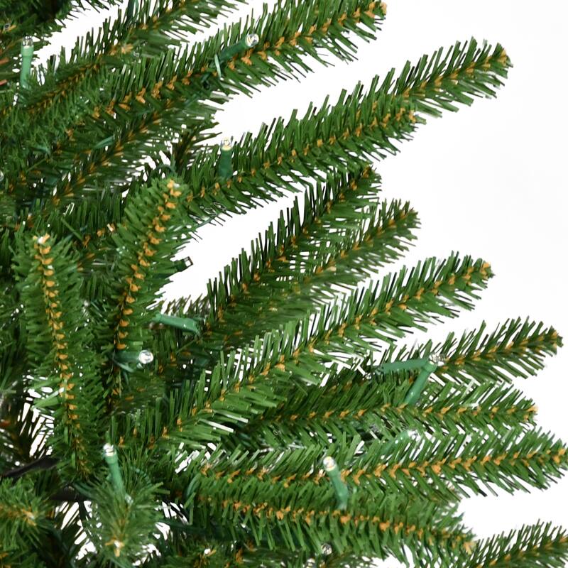 Puleo International 4.5' Pre-Lit Artificial Mountain View Spruce Tree