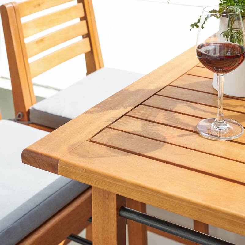 Carlton Honey Wood Patio Wood Dining table