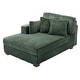 preview thumbnail 151 of 150, 42" W Plush Corduroy Upholstered Chaise Lounge Sleeper for Living