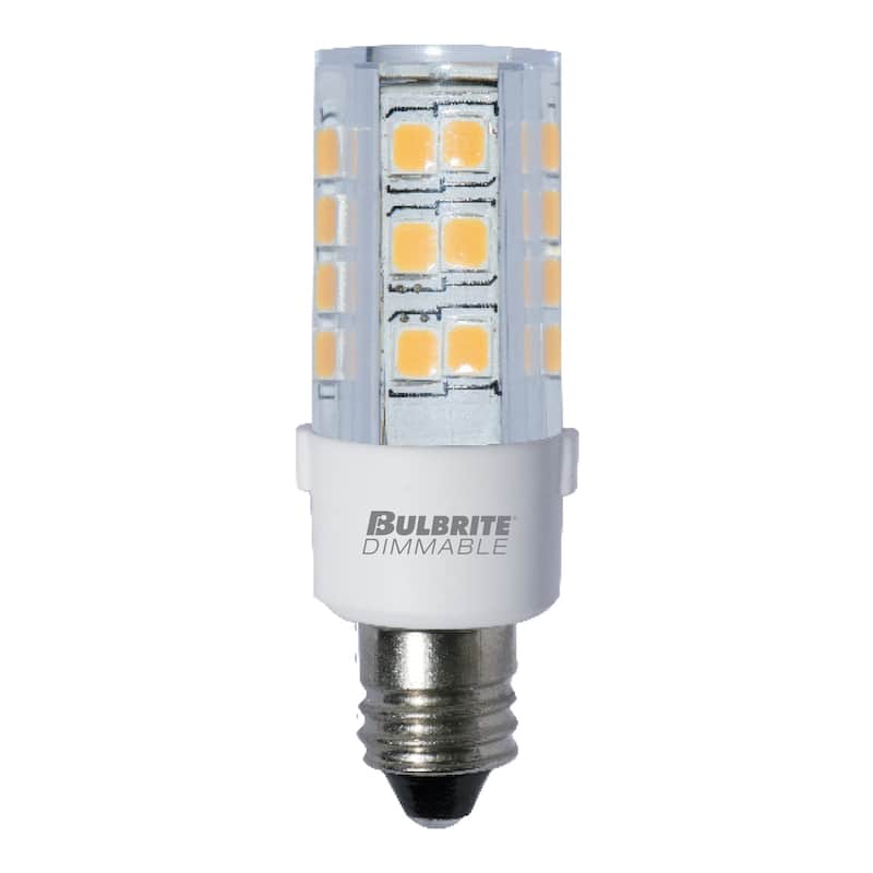 Bulbrite Pack of (2) 4.5 Watt Dimmable Mini T4 Mini-Candelabra (E11) LED Bulb