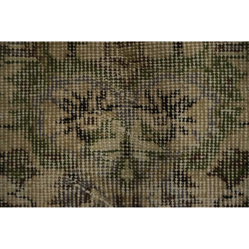 Hand Knotted Oriental 100% Wool Carpet Transitional Floral Beige & Ivories Anatolian Area Rug - 8' 3'' X 4' 11''