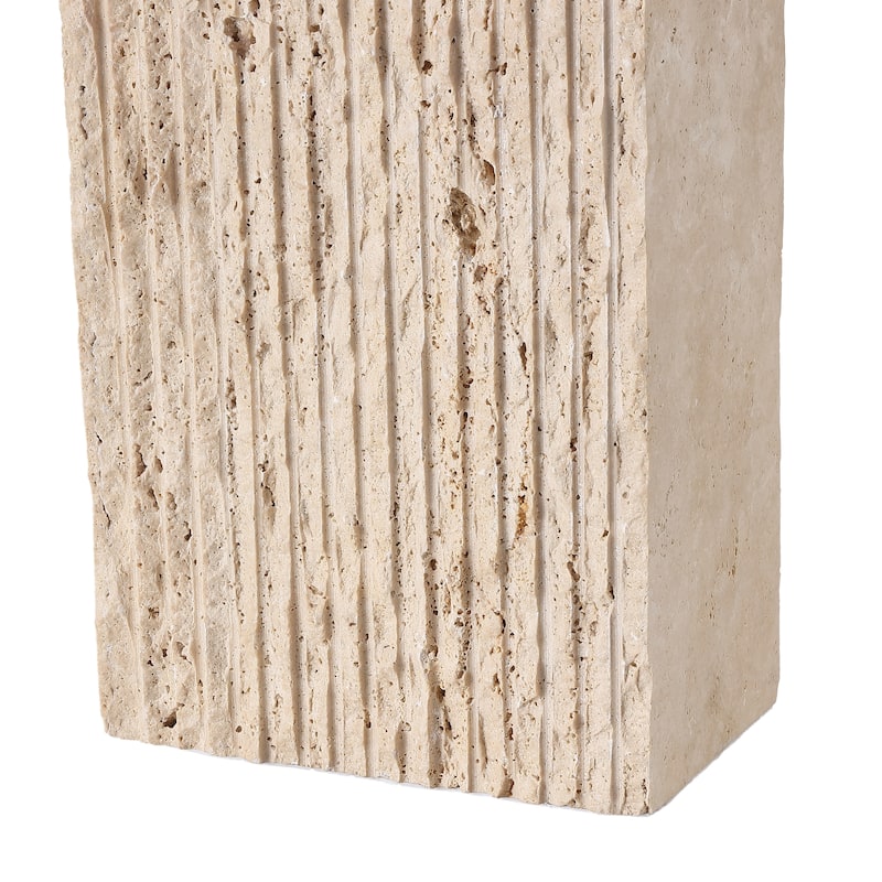 SAFAVIEH Couture Henry Travertine Table Lamp - 12"W x 12"D x 22"H