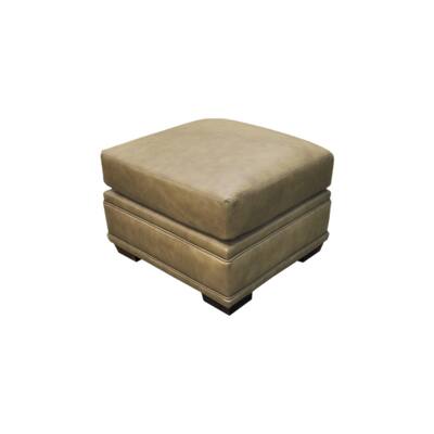 Astoria Top-grain Leather Ottoman