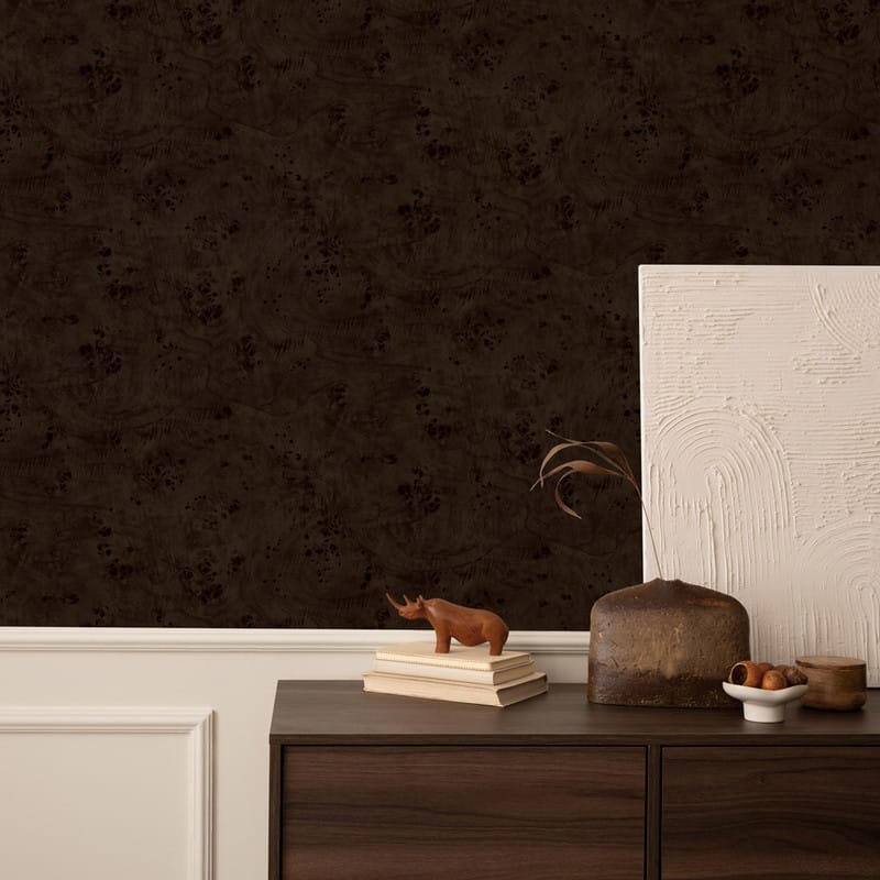 Modern Burl Peel and Stick Wallpaper by Jeremiah Brent - 28 sq. ft.