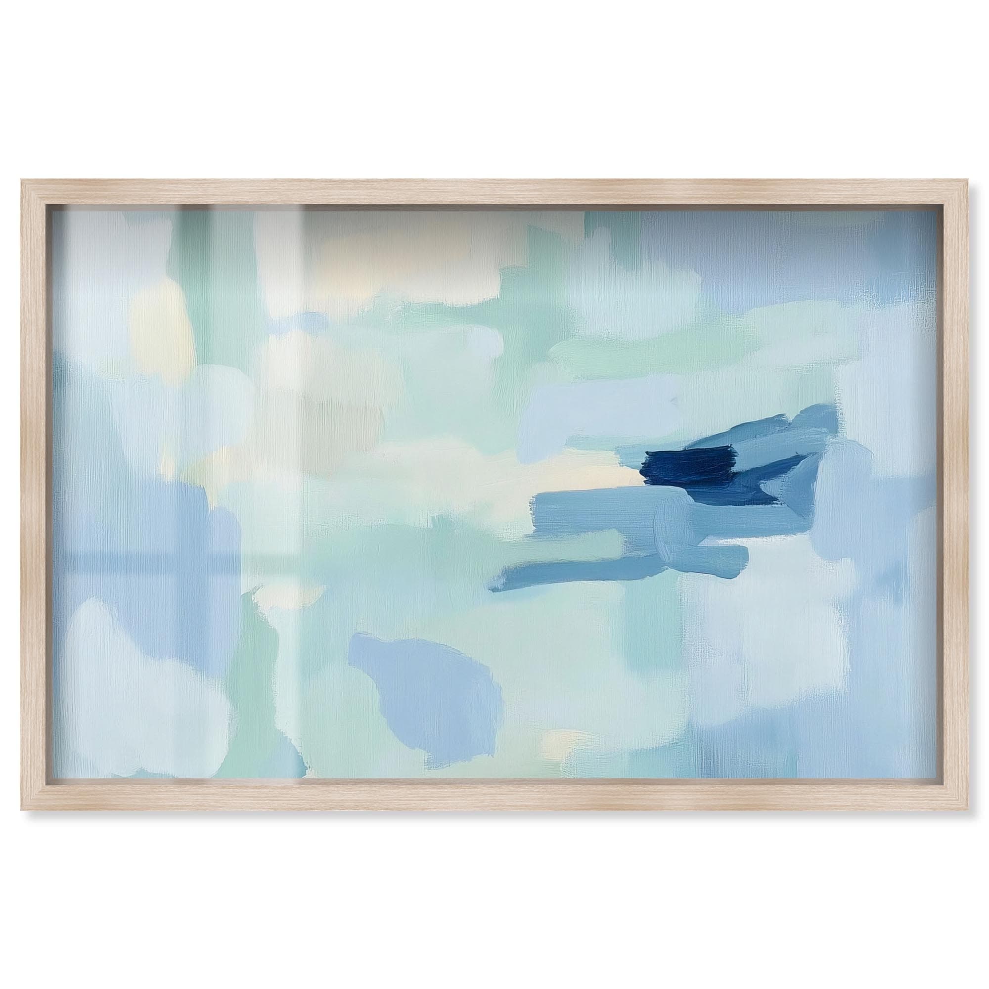 Morning Mist II Abstract Art Shadowbox Print by Art Remedy