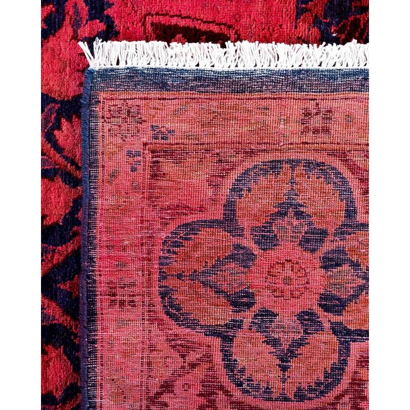 Contemporary Overdyed Wool Hand Knotted Area Rug - 6' 4" x 8' 10"