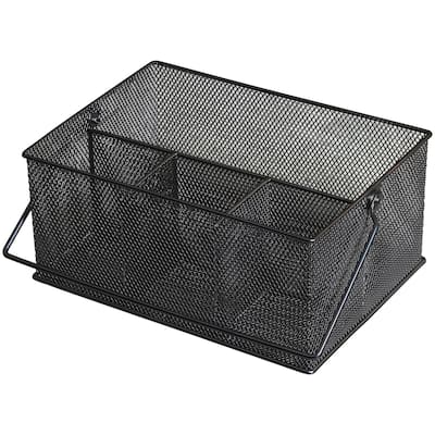 Mesh Condiment Caddy / Kitchen Supply, Utensil, Napkin Holder, 1151mb