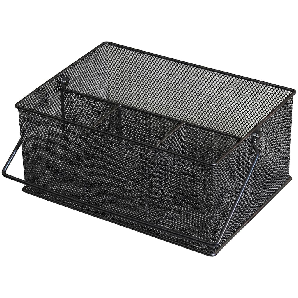 Mesh Condiment Caddy / Kitchen Supply, Utensil, Napkin Holder, 1151mb