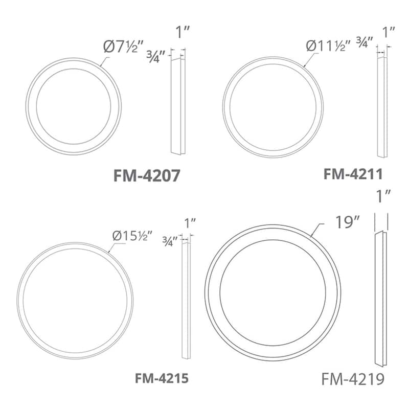 Argo 7in LED Round Flush Mount 3000K