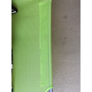 Outsunny Aluminum Lightweight Outdoor Patio Folding Chaise Lounge Chair - Green