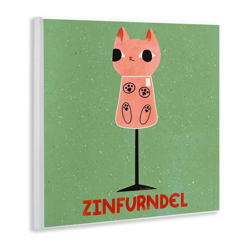 Stupell Zinfurndel Feline Wine Wall Plaque Art Design By Carrie Cantwell