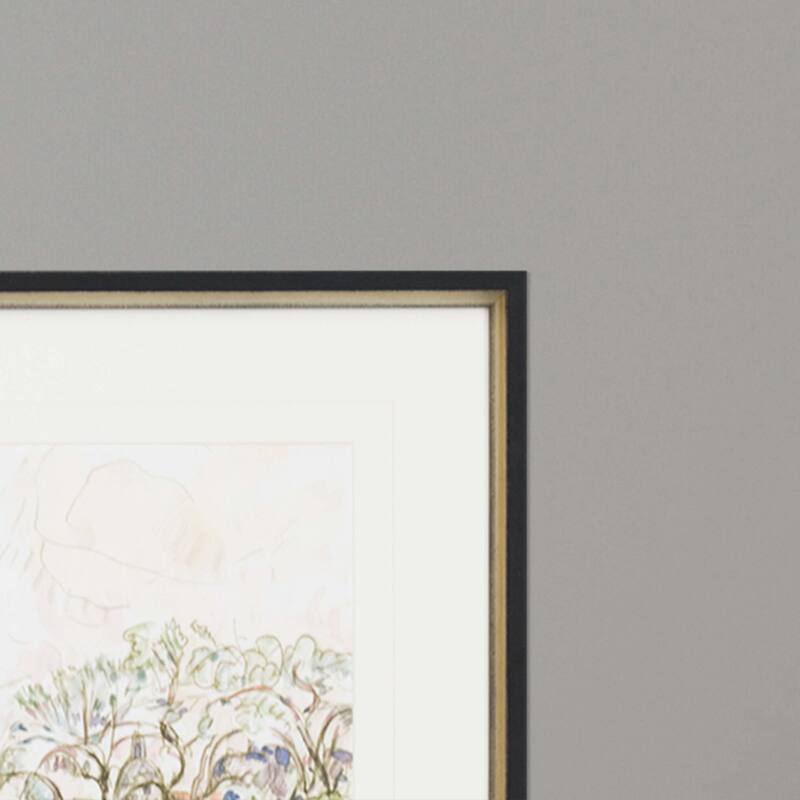 Paris Le Place Dauphine Framed Art Giclee Under Glass - Multi-Color