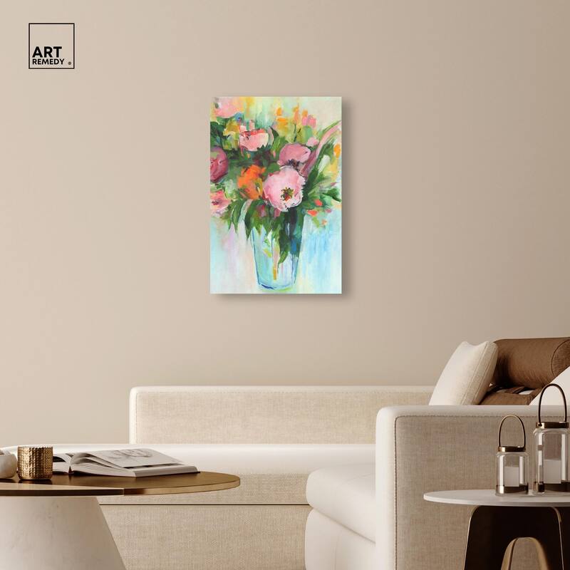 Charming Bouquet Canvas by Art Remedy, Gallery Wrapped